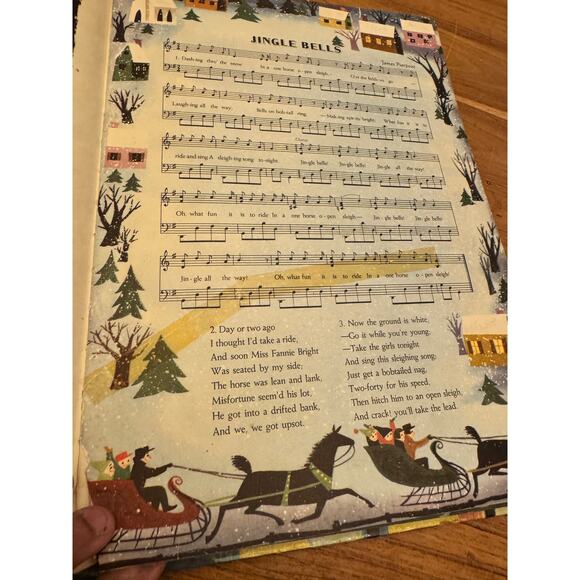 VINTAGE 1953 THE BIG TREASURE BOOK OF CHRISTMAS - Picture 7 of 13